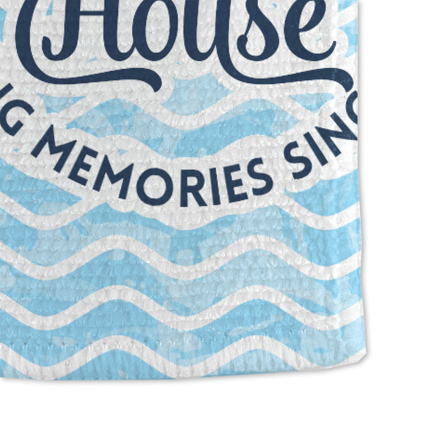 Lake House #2 Microfiber Dish Towel - DETAIL