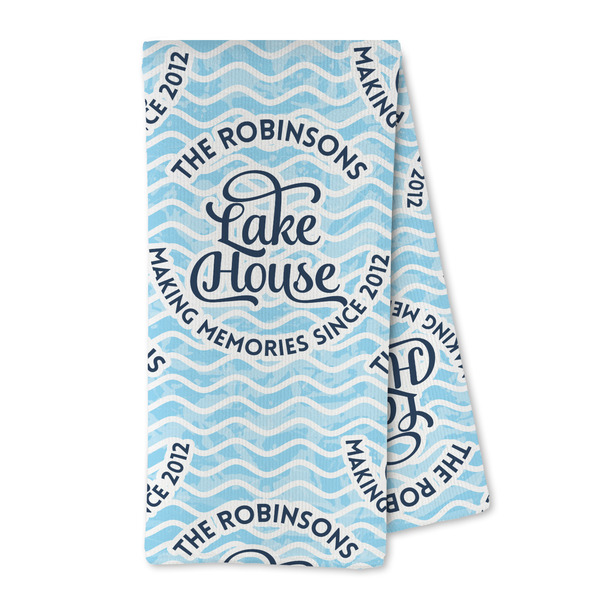 Custom Lake House #2 Kitchen Towel - Microfiber (Personalized)