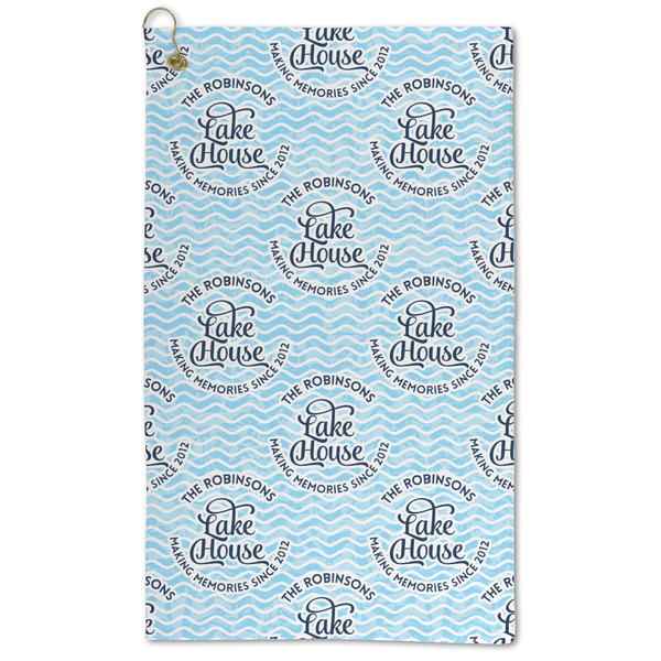 Custom Lake House #2 Microfiber Golf Towel - Large (Personalized)