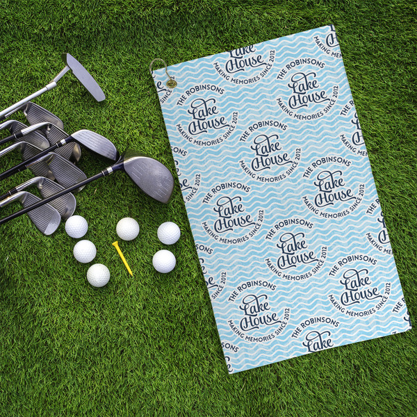 Lake House #2 Microfiber Golf Towels - LIFESTYLE