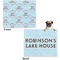 Lake House #2 Microfleece Dog Blanket - Large- Front & Back