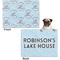 Lake House #2 Microfleece Dog Blanket - Regular - Front & Back
