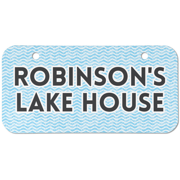 Custom Lake House #2 Mini/Bicycle License Plate (2 Holes) (Personalized)