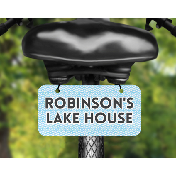 Lake House #2 Mini License Plate on Bicycle - LIFESTYLE Two holes