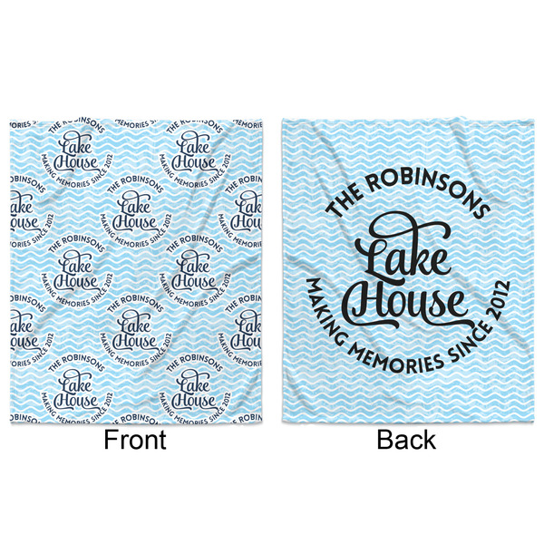Lake House #2 Minky Blanket - 50"x60" - Double Sided - Front & Back