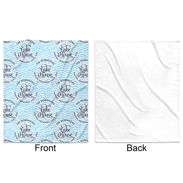 Lake House #2 Minky Blanket - 50"x60" - Single Sided - Front & Back