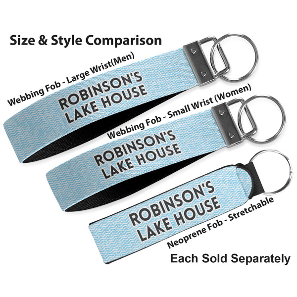 Lake House #2 Multiple Key Ring comparison sizes