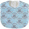 Lake House #2 Velour Baby Bib w/ Name All Over