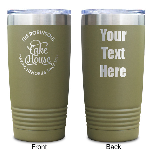Lake House #2 Olive Polar Camel Tumbler - 20oz - Double Sided - Approval