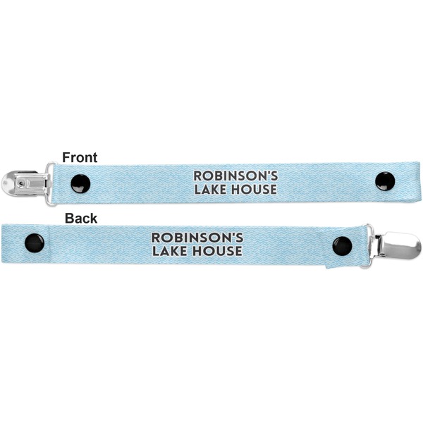 Lake House #2 Pacifier Clip - Front and Back