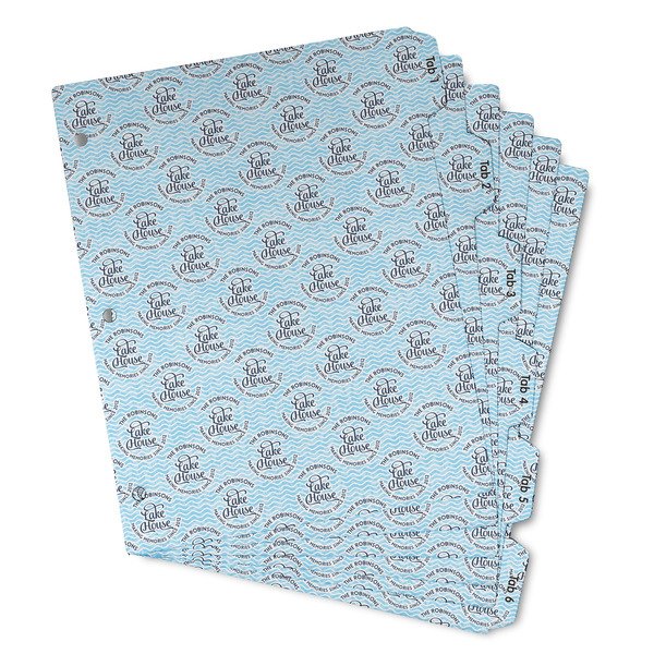 Custom Lake House #2 Binder Tab Divider - Set of 6 (Personalized)