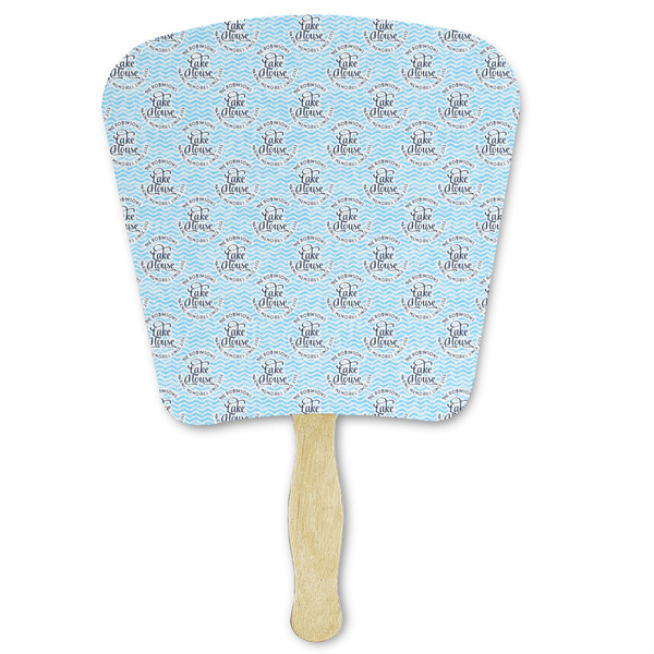 Custom Lake House #2 Paper Fan (Personalized)