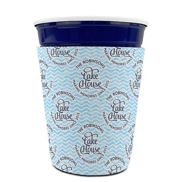 Lake House #2 Party Cup Sleeves - without bottom - FRONT (on cup)
