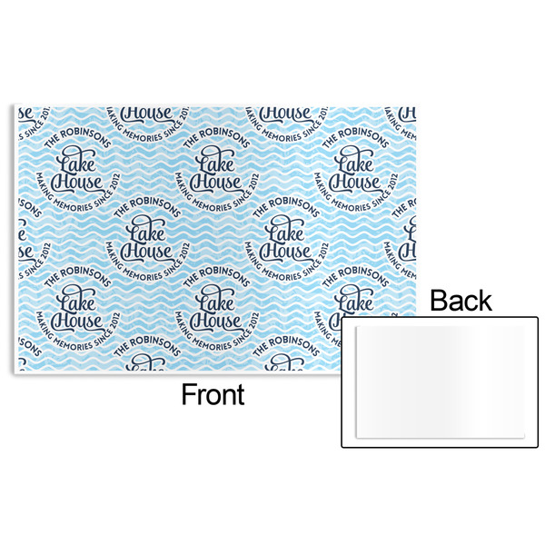Lake House #2 Disposable Paper Placemat - Front & Back