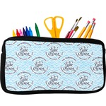 Lake House #2 Neoprene Pencil Case - Small w/ Name All Over