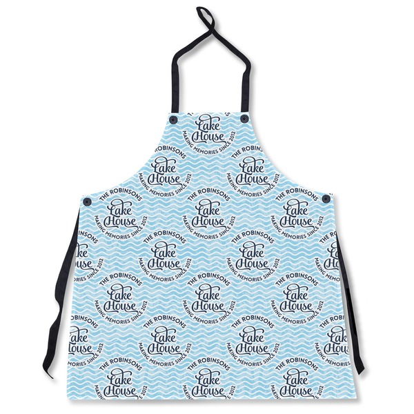 Custom Lake House #2 Apron Without Pockets w/ Name All Over
