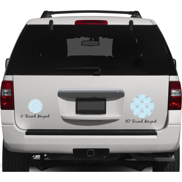 Lake House w/Name & Date Personalized Car Magnets on Ford Explorer