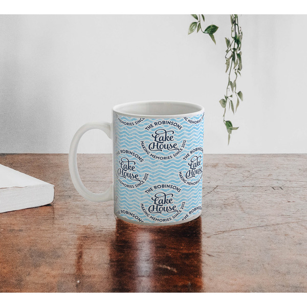 Lake House #2 Personalized Coffee Mug - Lifestyle
