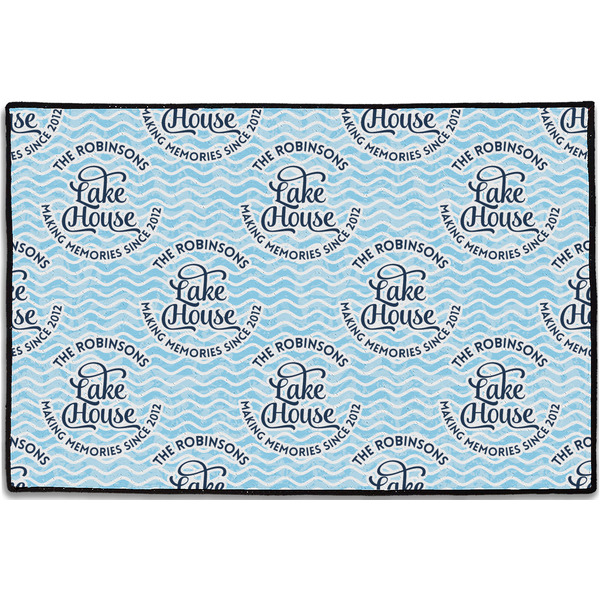 Custom Lake House #2 Door Mat - 36"x24" (Personalized)