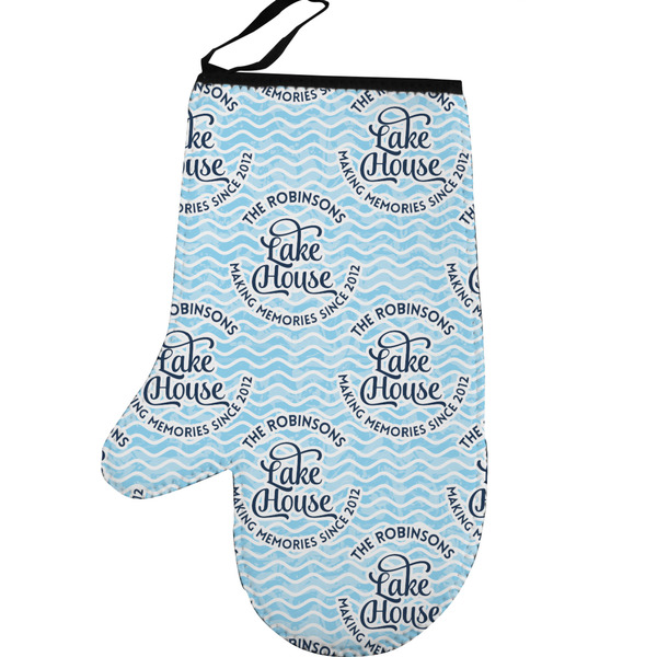 Lake House #2 Personalized Oven Mitt - Left