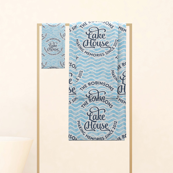 Lake House #2 Personalized Towel Set