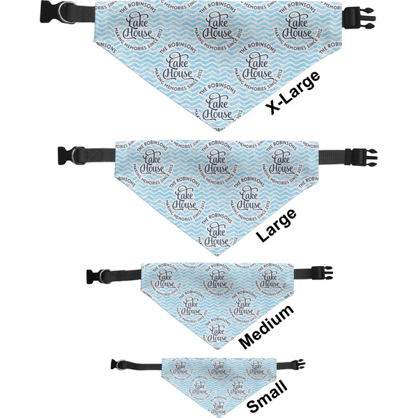 Lake House #2 Pet Bandana Sizes