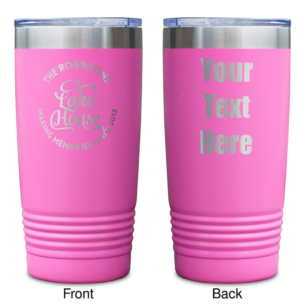 Lake House #2 Pink Polar Camel Tumbler - 20oz - Double Sided - Approval