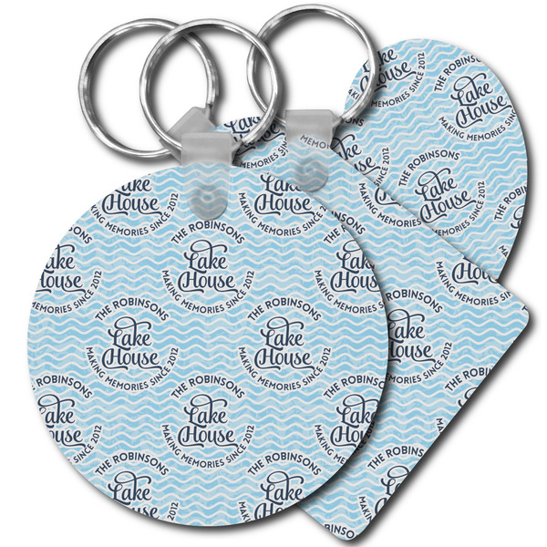 Custom Lake House #2 Plastic Keychain (Personalized)