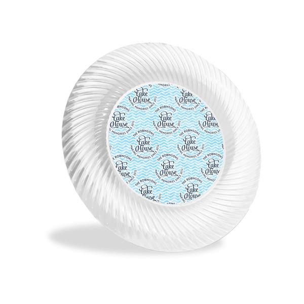 Custom Lake House #2 Plastic Party Appetizer & Dessert Plates - 6" (Personalized)