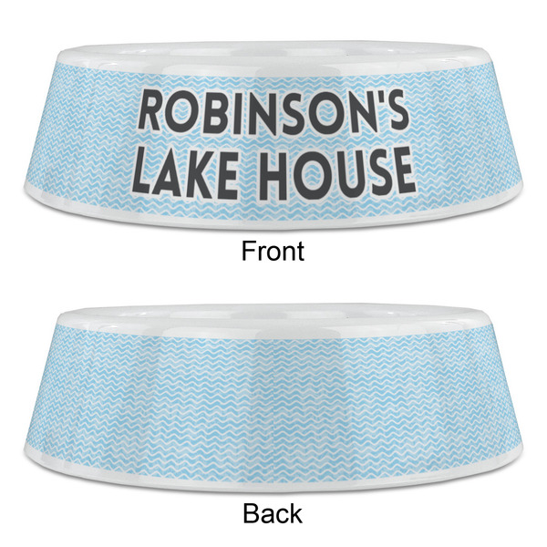Lake House #2 Plastic Pet Bowls - Large - APPROVAL