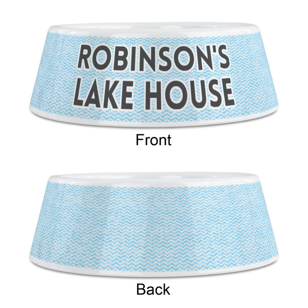 Lake House #2 Plastic Pet Bowls - Medium - APPROVAL