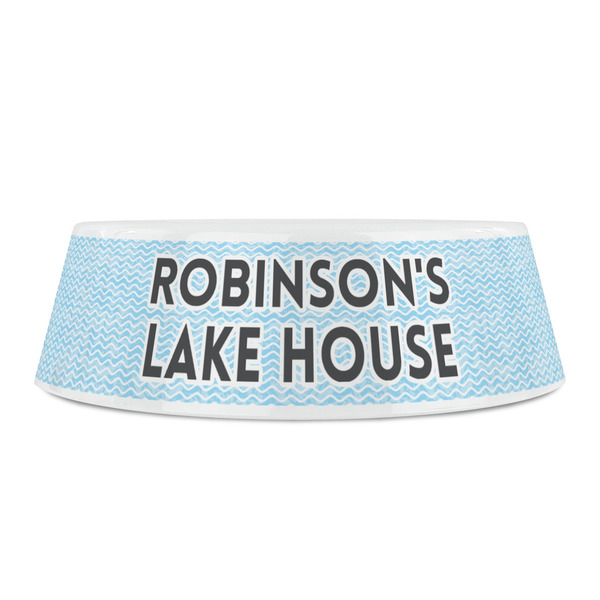 Lake House #2 Plastic Pet Bowls - Small - FRONT