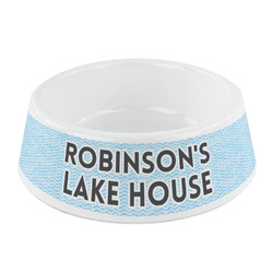 Lake House #2 Plastic Dog Bowl - Small (Personalized)