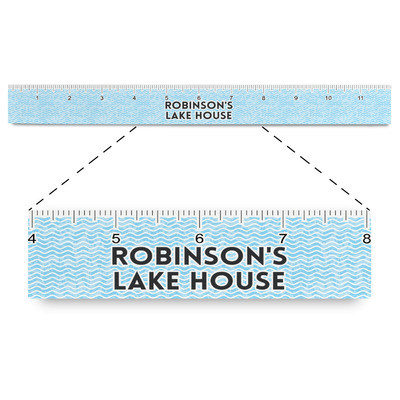 Lake House #2 Plastic Ruler - 12" (Personalized)