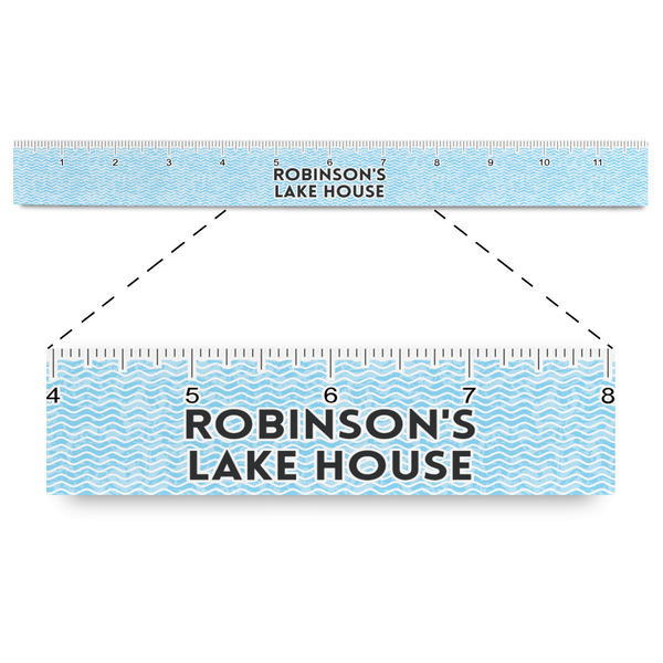 Custom Lake House #2 Plastic Ruler - 12" (Personalized)