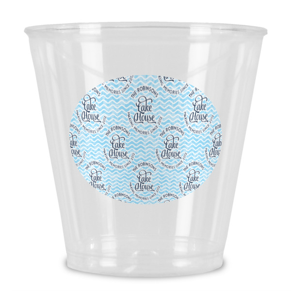 Custom Lake House #2 Plastic Shot Glass (Personalized)
