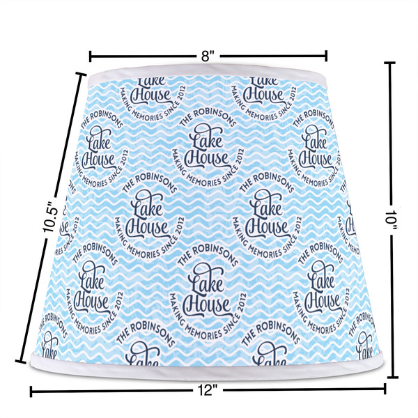 Lake House #2 Poly Film Empire Lampshade - Dimensions