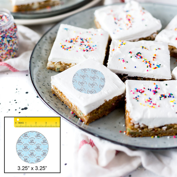 Lake House #2 Printed Icing Circle - Large - In Context