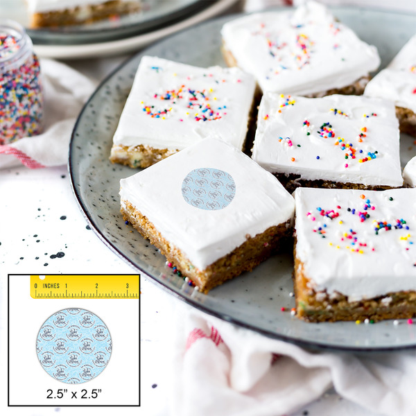 Lake House #2 Printed Icing Circle - Medium - In Context