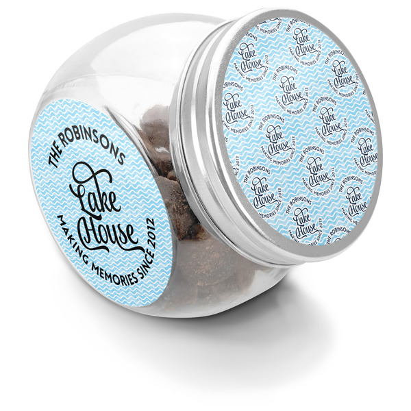 Custom Lake House #2 Puppy Treat Jar (Personalized)