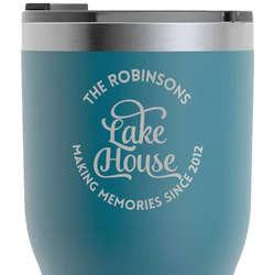 Lake House #2 RTIC Tumbler - Dark Teal - Laser Engraved - Single-Sided (Personalized)