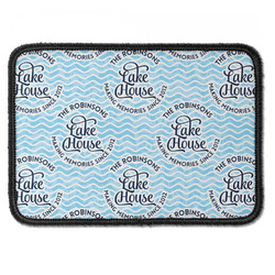 Lake House #2 Iron On Rectangle Patch w/ Name All Over