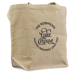 Lake House #2 Reusable Cotton Grocery Bag (Personalized)