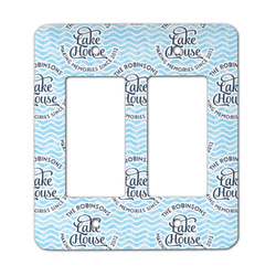 Lake House #2 Rocker Style Light Switch Cover - Two Switch (Personalized)