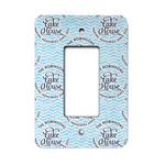 Lake House #2 Rocker Style Light Switch Cover - Single Switch (Personalized)