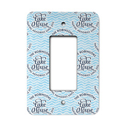 Lake House #2 Rocker Style Light Switch Cover - Single Switch (Personalized)
