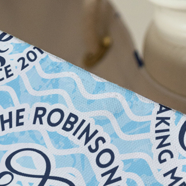 Lake House #2 Large Rope Tote - Close Up View