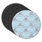 Lake House #2 Round Rubber Backed Coasters - Set of 4 (Personalized)