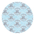 Lake House #2 Round Decal (Personalized)