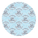 Lake House #2 Round Decal - Small (Personalized)